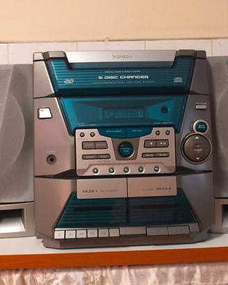 stereo con lettore CD e cassette