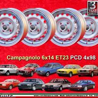 4 pz. cerchi Alfa Romeo 6x14 Alfetta Giulietta 75