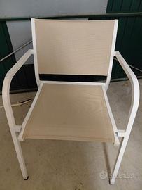 Sedie da giardino alluminio