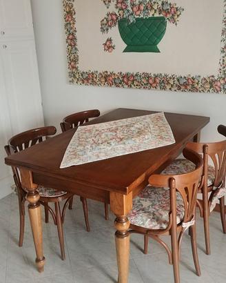 Set Pranzo Classico: Tavolo Allungabile+4 sedie