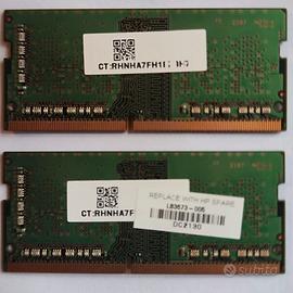 2x4 Gb  RAM DDR4 so-dimm 3200Mhz/s PC4 SAMSUNG