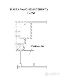 Posto auto con cancello automatico