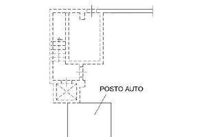 Posto auto con cancello automatico