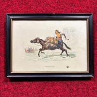 stampa litografica vecchia il portatore di acqua