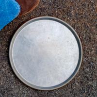 Teglia di rame stagnato e rame al di sotto