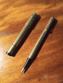 penna stilografica e portamine anni 20 laminati or