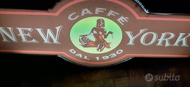 ( VENDUTA)  insegna luminosa "New York Caffe"