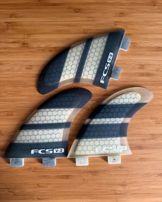FCS V2 PC Tri Fins Honeycomb Surfboard Pinne Surf