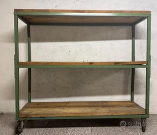 Carrello con ruote cantina garage