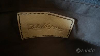 Borsa in pelle con dipinto