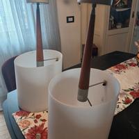 coppia lampadari vetro