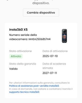Insta360 X5 8K Action Cam 360°