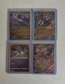 Lotto 4 carte Pokemon rare 