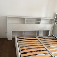 Testiera  letto bianca