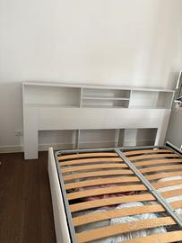 Testiera  letto bianca