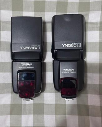 2 Flash a slitta Yongnuo per Canon