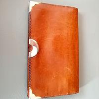 Portafoglio donna vera pelle vintage, anni 60-70