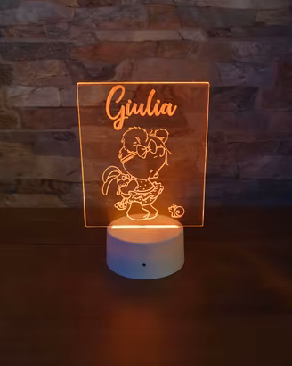 Lampada plexiglass personalizzata