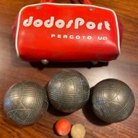 2 Bocce in ferro boccini borsa una in omaggio