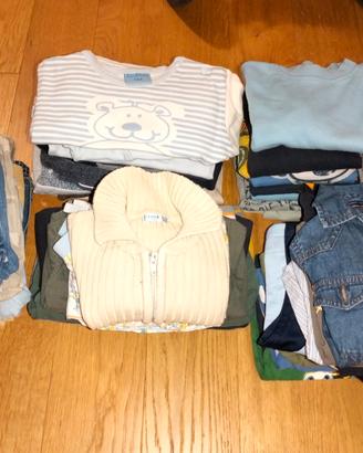 Lotto abbigliamento invernale bambino 12/18 mesi 