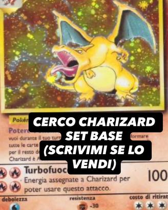 Cerc0 charizard set base ita