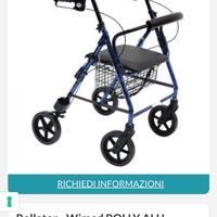 Deambulatore Rollator Wimed Rolly-Alu – Come nuovo