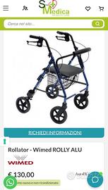 Deambulatore Rollator Wimed Rolly-Alu – Come nuovo