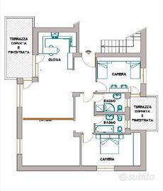 CAVARZANO - Ampio appartamento 120 m² con 3 camere