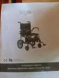 Sedia a rotelle a batteria per disabili