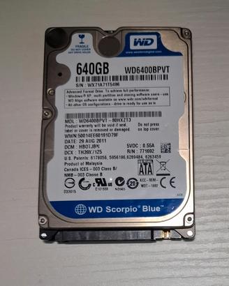 Hard disk WD Blue 650-500GB