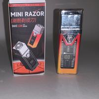 Mini rasoio portadile con led