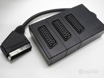 Ciabatta SCART 3 IN 1 - 1 MASCHIO SCART / 3 FEMMIN