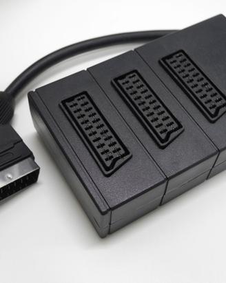 Ciabatta SCART 3 IN 1 - 1 MASCHIO SCART / 3 FEMMIN