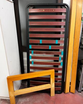 Letto singolo con doga regolabile