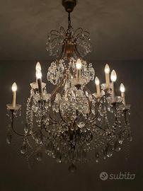 Lampadario classico in cristallo Cenacchi