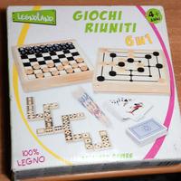 Dama, scacchi, shangai, domino, philos e carte