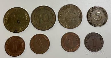 Lotto otto monete storiche, Germania ovest