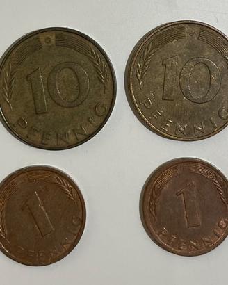 Lotto otto monete storiche, Germania ovest