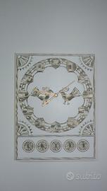 Stile sardo orologio portachiavi da parete