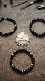 Bracciali fatti a mano con pietre naturali e argen