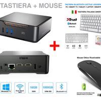 PC + TASTIERA + MOUSE collegamento senza fili