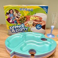 Set piatti e flute per aperitivi