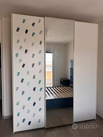 Armadio 3 ante scorrevoli, fatto dal falegname.