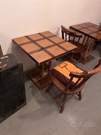 Tavoli in legno massello rovere