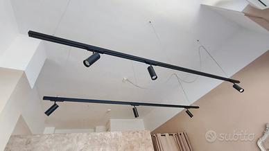 SISTEMA ILLUMINAZIONE A BINARIO: 2BINARI+6FARETTI