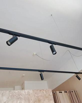 SISTEMA ILLUMINAZIONE A BINARIO: 2BINARI+6FARETTI