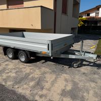 Carrello rimorchio Humbaur doppio asse 2500kg
