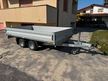 Carrello rimorchio Humbaur doppio asse 2500kg