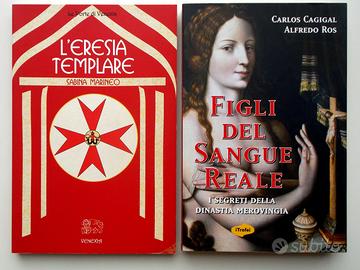 6 Libri GRAAL TEMPLARI SIMBOLI MASSONERIA