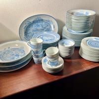 Servizio piatti HERMES Les Pivoines bleues